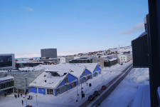 <h5>Nuuk</h5><p>© Najaaraq Fontain. Billedet med den smukke himmel er taget i Nuuk midtby.</p>