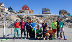 <h5>Ilulissat</h5><p>© Hervé Danis. Picture from Ilulissat. Great picture of som football players</p>